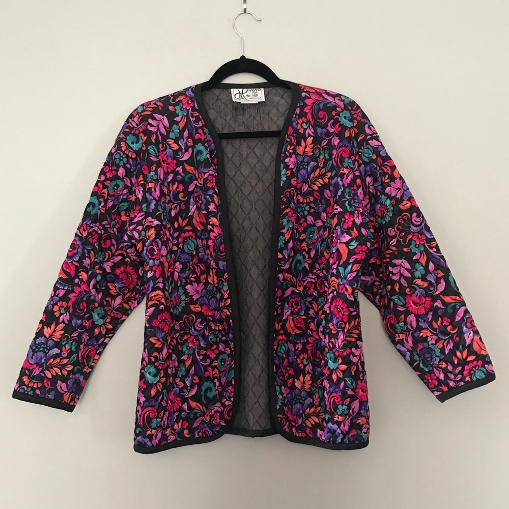Vintage Floral Quilted Jacket